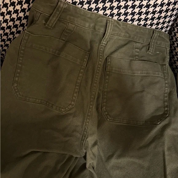 Madewell Women's Olive Cargo Pants - Picture 3 of 3